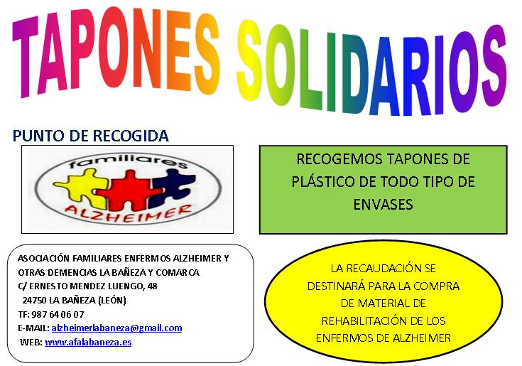 cartel tapones-solidarios
